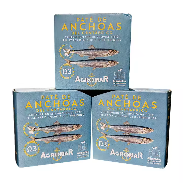 Paté de anchoas del cantábrico pack 3 unidades. Agromar - 1