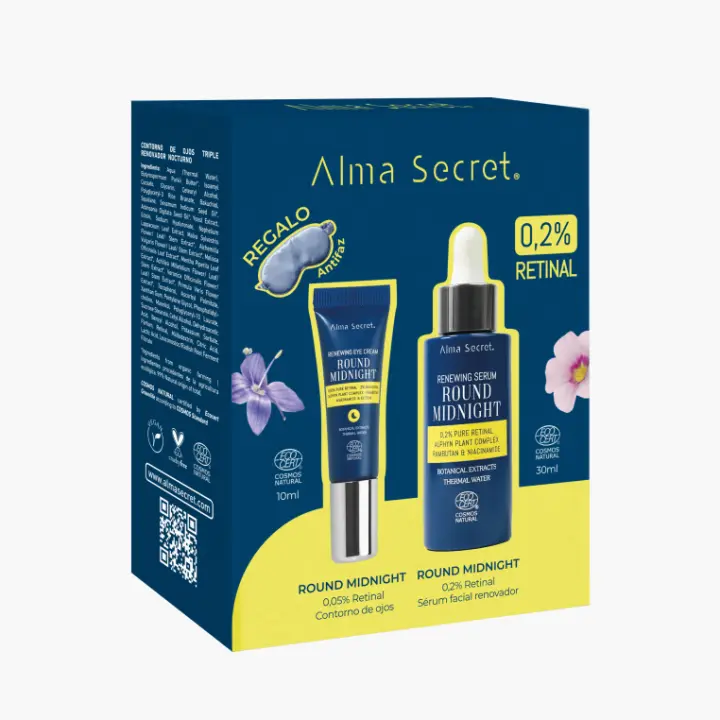 Pack retinal 0,2%: Sérum Retinal & Contorno Ojos Retinal - Alma Secret -  Hasta 15 veces más efectivo que otros retinales. Si quieres  tratar los signos de la edad o tu piel ya está habituada a los retinoides, este es tu pack. - 1