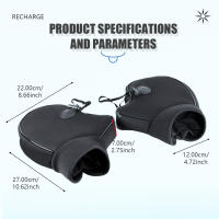 Guantes Calientes De Invierno Para Motocicleta Muff De Manillar Protección Para Scooter ATV UTV Impermeables Y Cálidos - details 11