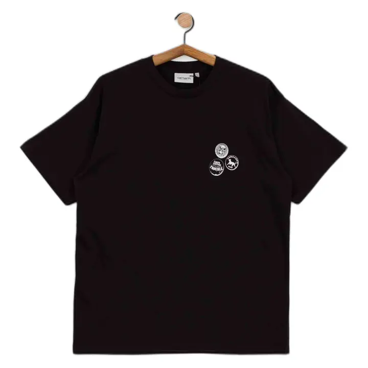 Camiseta de Manga Corta Carhartt WIP Pins Malbec para hombre en color negro - 1