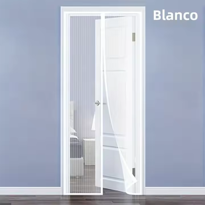 Cortina De Mosquitos Anti-Mosquitos Para Sala De Estar Ventana Cortina Silenciosa Puerta Automática Cortina Magnética De Polyester - 1