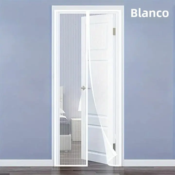 Cortina De Mosquitos Anti-Mosquitos Para Sala De Estar Ventana Cortina Silenciosa Puerta Automática Cortina Magnética De Polyester - 1