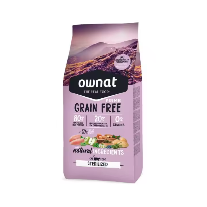 OWNAT GATO GF PRIME STERILIZED - Pienso premium sin cereales para gatos esterilizados - 1