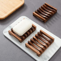Soporte Para Jabón De Bambú Natural Caja De Drenaje Para Baño Evita La Mildad Bandeja De Madera Para Baño Y Cocina - details 2