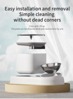 Fuente De Agua Para Gatos 2 En 1 Con Alimentador Automático Y Tazón De Comida 3L Filtro Recirculante Dispensador De Agua Para Mascotas - details 5