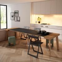 Skraut Home - Mesa Consola Extensible - Mesa Auxiliar - Tapa - 58/302x90x73cm - Práctica y Versátil - Estilo Moderno - Fácil Montaje - details 1
