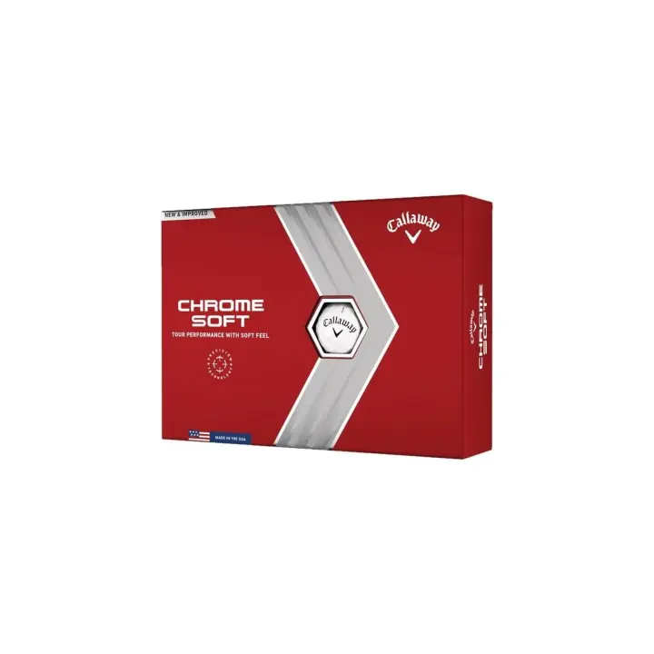 Bolas de Golf Callaway Chrome Soft, Unisex-Adulto, Blanco - 1