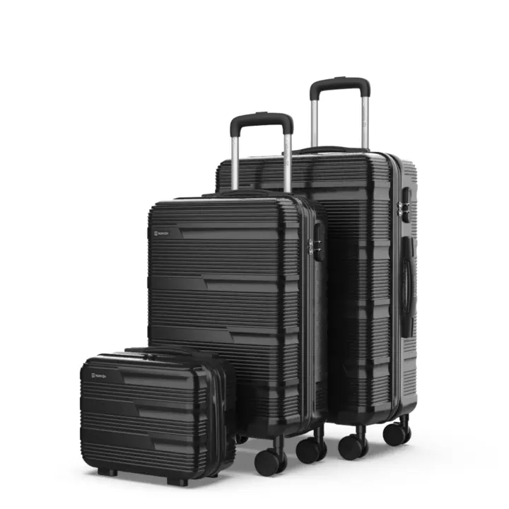 Numada Juego de Maletas Upfly T10  3 pzs ABS. Maleta Cabina 55x40x20, Maleta Mediana 60L y Neceser - 1