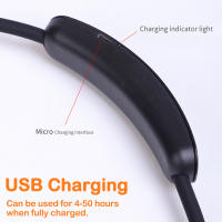 Luz De Lectura Portátil Para El Cuello Con 4 LED Recargable USB 3 Colores Lámpara Nocturna Para Costura Tejer Camping Reparación - details 2