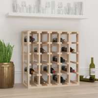 vidaXL Botellero madera maciza de pino 58,5x33x60,5 cm en Set de 25/48 - details 0