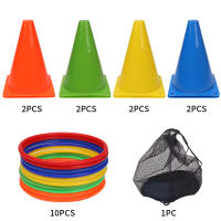 Juego De Barricadas De Fútbol Con Bucket De Señal 18cm Durables Y Anticaídas Material Protector Medio Ambiente Para Entrenamiento - details 1