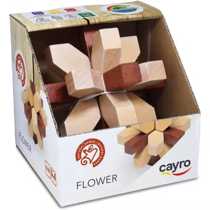 Cayro - Flower. Puzzle de madera - 1