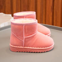 Botas De Nieve Para Niños Estilo Conciso De Peluche Sólido Color Unisex Botas Cortas Invierno Antideslizantes Tallas 23-36 - details 14