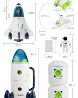 Juguete Espacial Acústico Y Óptico Modelo De Estación Espacial Nave Espacial Serie Aviación Para Niños Regalo De Navidad - details 18