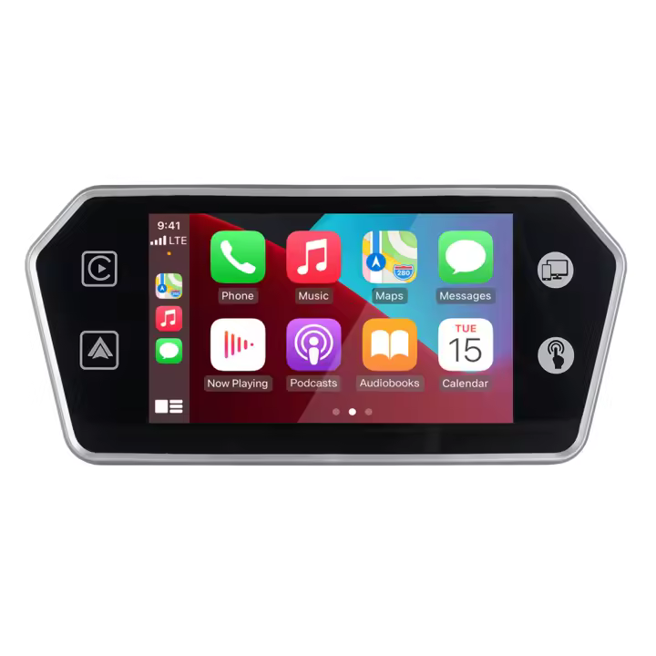 KTYDKP Monitor De Espejo Retrovisor Para Coche De 7 Pulgadas Con Cámara Carplay Android Auto Video HD FM Radio MP5 Jugador Multimedia Con USB TF - 1