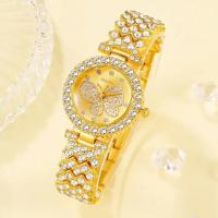 Reloj De Mujer Con Dial De Mariposa Diseño De Marca Reloj De Cuarzo De Lujo Con Pulsera De Acero Y Diamantes Para Mujer - details 4