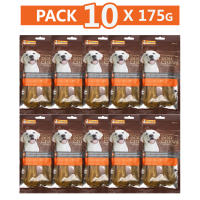 Pack 2-20PCs Hueso Prensado para Perros Piel Vacuno Fortalecedor de Dientes Stick Dental Dog Snack - details 2