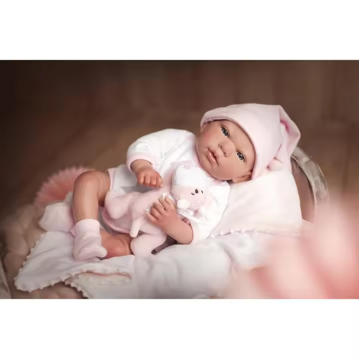 Muñeca Reborn Arias 40 Cm Gala C/Manta Y Peluche Producto Oficial Producto Escolar Para Niños y Niñas - 1