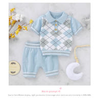 Conjunto de ropa de Verano para niños, camiseta de manga short with Cuello de Tortuga y pantalones cortos, trajes de Algodón para niños de 0 a 18 meses - details 11