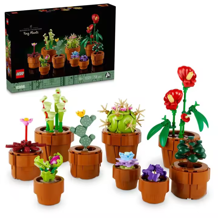 LEGO 10329 Icons Plantas Diminutas Set de construcción y regalo ornamental para adultos - 1
