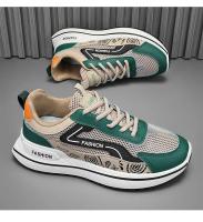 Zapatos De Deporte Para Hombre 2024 Nuevos U Cuero Casual Vulcanizados Transpirables Zapatillas De Caminar Y Correr Plataforma Planas Con Cierre Elástico Material De Suela EVA Talla Verdadera Para Verano - details 18