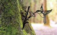 Decoraciones De Colibrí En Metal Para Jardín Y Pared Arte Y Manualidades Únicas Regalos De Colibrí Decoración Exterior Para Bird - details 1