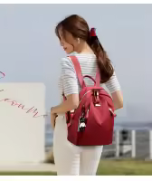 Mochila informal de gran capacidad para Mujer, Bolso hombro Canvas impermeable, antirobo, Estill - details 5