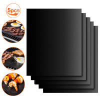 5-Pack Almohadillas De Horno Antideslizantes No Adherentes Para Horno Eléctrico Reutilizables Tapetes De Cocina Teflon Tejido De Fibra Resistentes Al Calor Fácil De Limpia - details 0