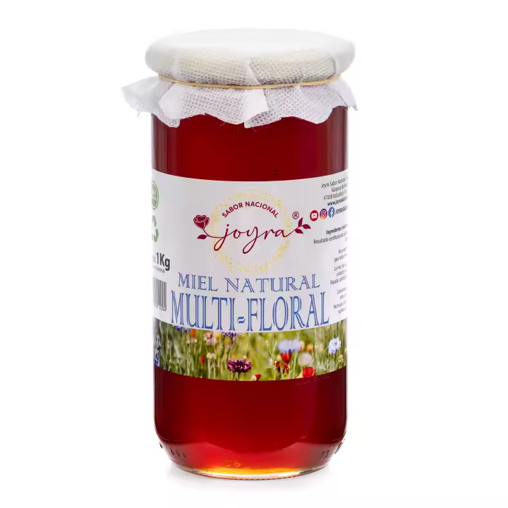 ARTE SABOR Miel 100% natural, pura, cruda, Multifloral 1000gr 8x8x17 Cm. - 1