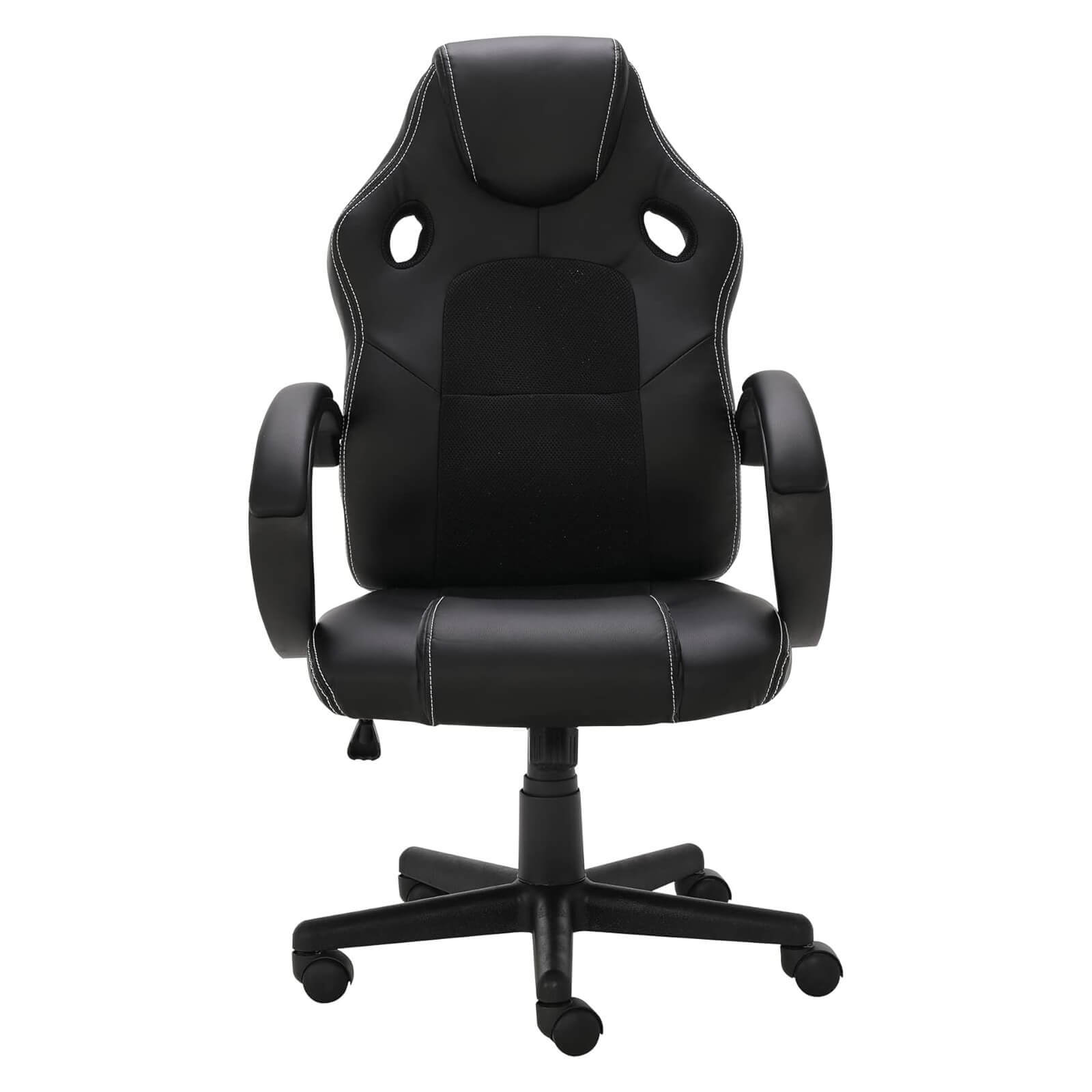 ALLINLIFE Silla gaming 130 kg Capacidad de carga Silla de juego ergonómica, silla Gamer Altura ajustable Reposabrazos，Rango ajustable de altura 100 - 110cm
