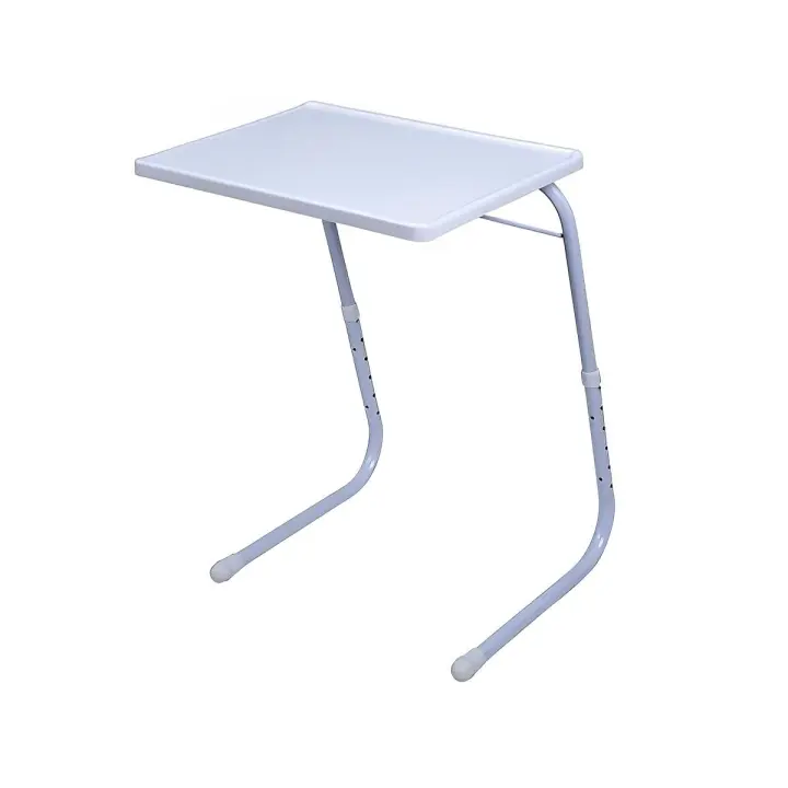 Mesa Auxiliar Plegable Ajustable en Altura 52-73 cm – Escritorio Portátil para Ordenador, Comidas, Teletrabajo o Estudio – Ligera y Compacta con Superficie Amplia 52x40 cm – Fácil Montaje y Almacenaje - 1