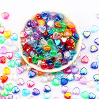 100pcs Bolas De Acrílico Corazón AB Color Transparentes 8mm Para Fabricación De Joyas Collares Pulseras Accesorios DIY - details 1
