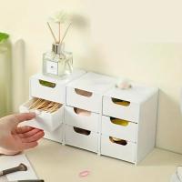 Cajón De Plástico Multiusos 1/3-Tier Para Almacenamiento De Joyería Y Maquillaje Organizador Espacioso Para Escritorio Uso Doméstico Y De Oficina - details 6