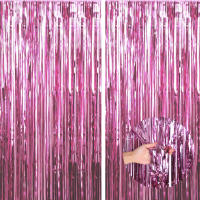 Juego De 1 Pieza De Cortina De Foil Dorado De 9.8 Pies Para Fondo De Fotografía De Cumpleaños Decoración De Fiesta Streamers De Aluminio - details 76