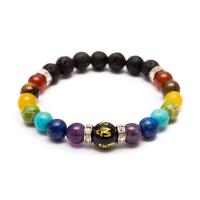 Pulsera De Los 7 Chakras 2pcs Para Hombres Y Mujeres Con Tarjeta De Significado Joyería De Hecho Natural Para Yoga Y Healing Regalo - details 4