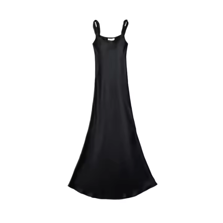Vestido de Verano para Mujer Cintura Adelgazada, Hombros Torsionados, Largo hasta la Rodilla - 1
