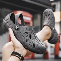 Sandalias De Verano Para Hombres Talla Grande 48/49 Zapatillas Casuales De Lujo Comodidad Hogar Suaves Clogs De EVA Color Negro Blanco Gris - details 28