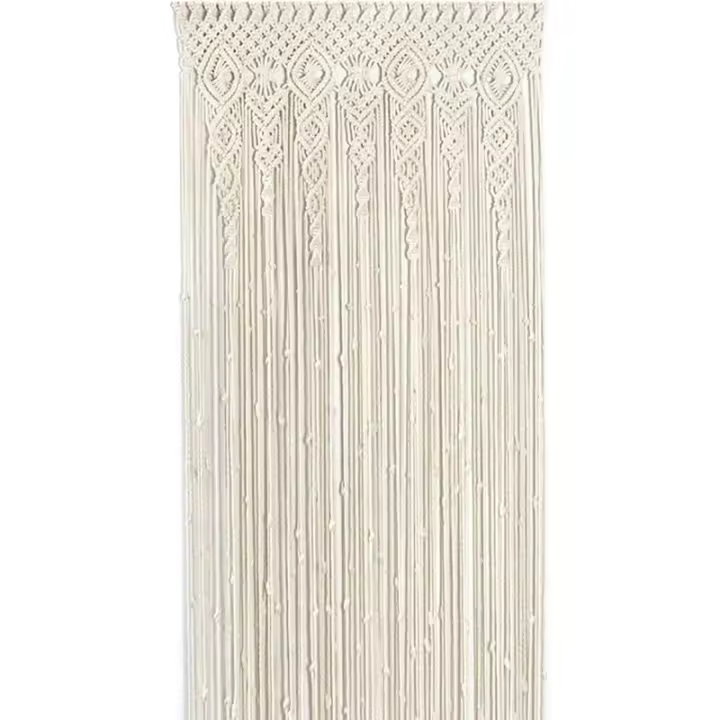 Cortinas de macramé para Colgar en la comparación, 180x90 cm, Cortina Bohemia hecha a mano, Tapiz de Cortinas de macramé para Puerta, decoración Artística del Hogar para Puertas y Ventanas, para dormitorio - 1