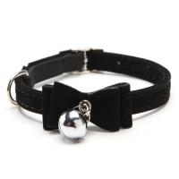 Collar De Gato Elástico Seguro Con Bowtie Y Campana Suave De Velours 6 Colores Collar Para Perro Pequeño Kitten Collar Accesorios Para Mascotas - details 1