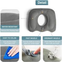 Asiento de asiento ortopédico para el Alivio del Dolor-almohada de hemorides inflable para embarazo, coxis, esclamas-Soporte Post Natal - details 0