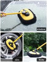 Cepillo universal para limpieza de coches, fregona telescópica de mango largo, escoba de chenilla, accesorios para lavado de coches - details 8