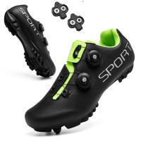 Zapatos De Ciclismo 2025 Para Hombres Y Mujeres Zapatillas De Deporte Carbono Con Placas SPD Para Bicicleta De Carretera Y Montaña Zapatillas De Carreras Planas - details 5