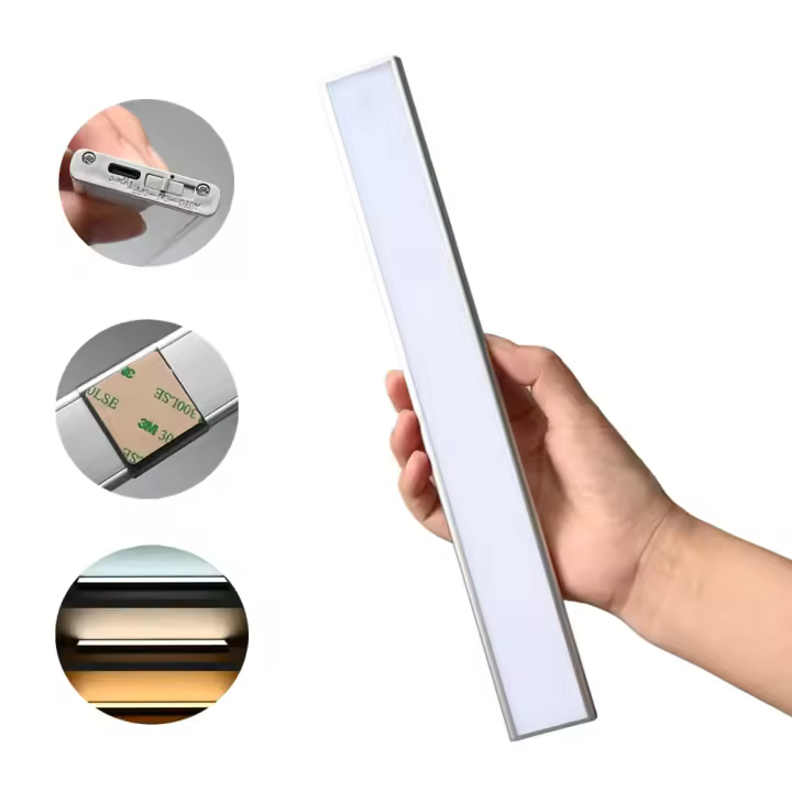 Lámpara LED De Sensor De Movimiento Full Screen Recargable USB-C Con Sensor CCT 3000-6500K Para Armario Y Gabinete Luz Nocturna Dimmable - 1