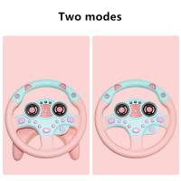 Juguete Educativo Para Bebés Y Niños Con Volante Eléctrico Y Luz Sonido Copiloto Para Carro De Bebé Material Plástico - details 2