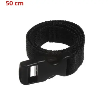 Cinta De Amarre De Nylon Duradero Para Viaje Y Camping Con Hebilla De Cama Negro Correa De Luggage Con Hebilla De Cierre Rápido Kit De Herramientas Para Exteriores - 1