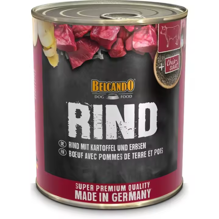 Pack de 6 latas Belcando Lata de Ternera, Patatas y Guisantes para Perros - 1