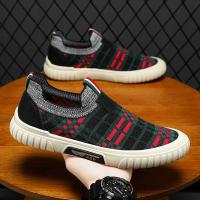 Zapatos Casuales Para Hombre Suela De Goma Transpirables Malla Zapatos Slip-on Deportivos Con Tela round Toe Verano - details 21