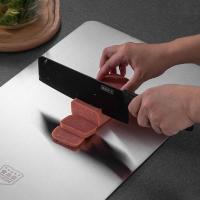Tabla De Corte De Acero Inoxidable Engrosada Antibacteriana Y Antifúngica Accesorios De Cocina Doble Cara Resistente Al Desgaste - details 4