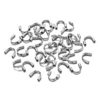 50Pcs Protegedores De Hilo De Acero Inoxidable En Oro Para Joyería DIY Conectores De Anillo U Protección Para Hilo - details 1