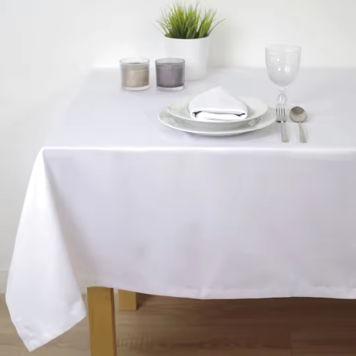 10XDIEZ Pack 6 manteles satén  hostelería - Manteles para mesa, fáciles de limpiar y decorativos - 1